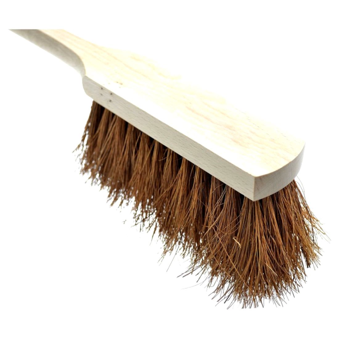 2 x Soft Coco Hand Brush with Natural Coconut Bristles - 28cm Wooden Counter Bench Tabletop Cleaning Brush - Eco-Friendly