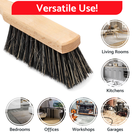 Universal Dustpan and Brush Set - Heavy Duty, Rust-Resistant, Multipurpose Cleaning Tools