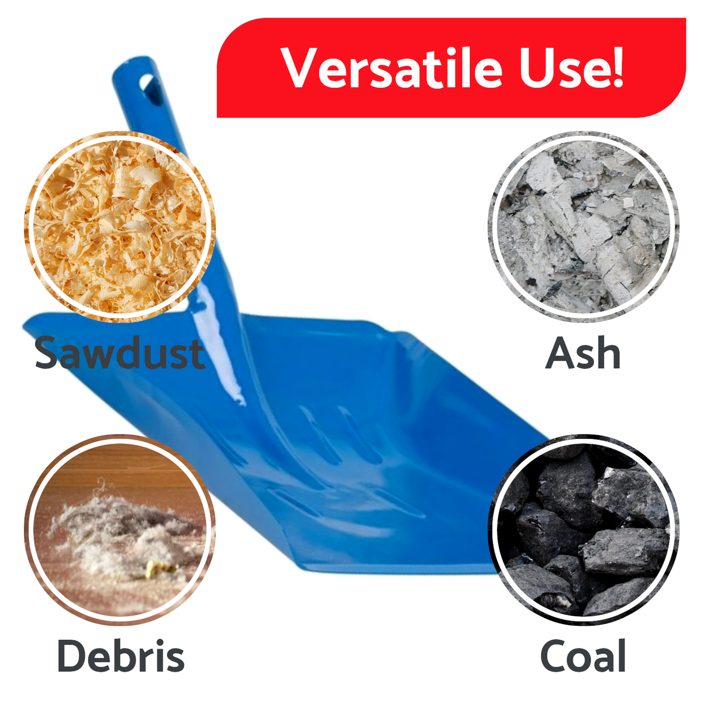 Universal Dustpan and Brush Set - Heavy Duty, Rust-Resistant, Multipurpose Cleaning Tools