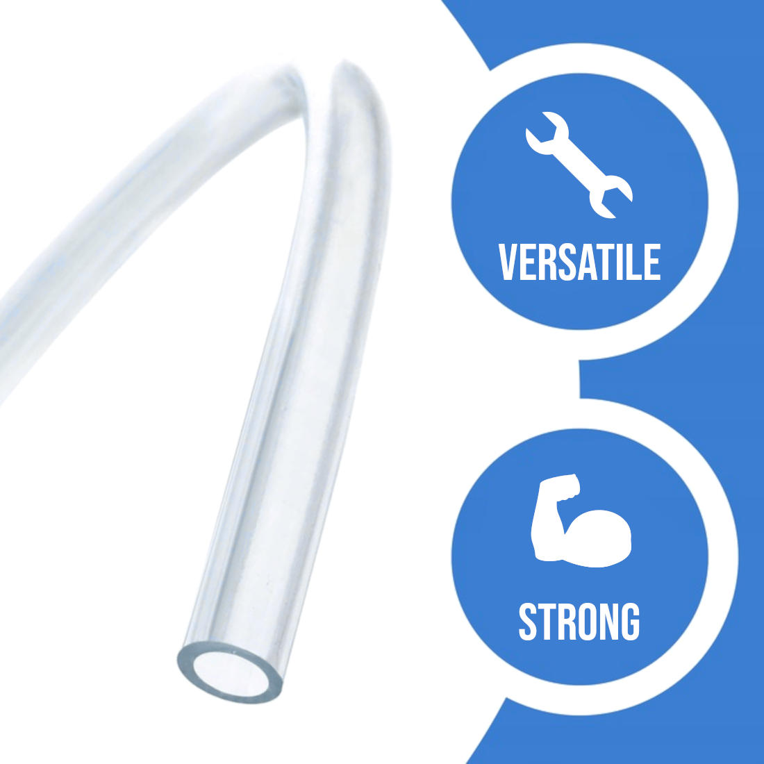 5 m / 16 ft of 6 mm Clear PVC Food Grade Hose - Flexible Non-Toxic Hose Pipe for Drinking Water, Aquarium Air Line, Fish Tank