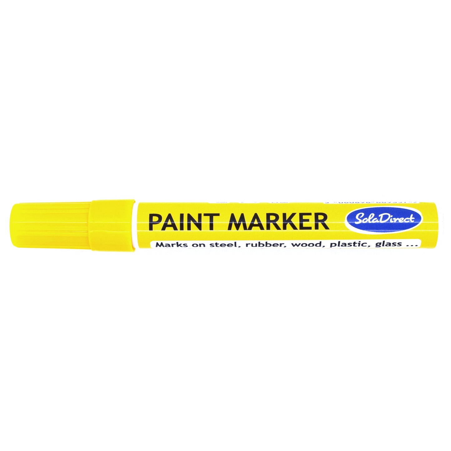 Oil-based Paint Marker Pen Permanent for Tyres Rubber Stone Leather Fabric Plastic Glass (Yellow)