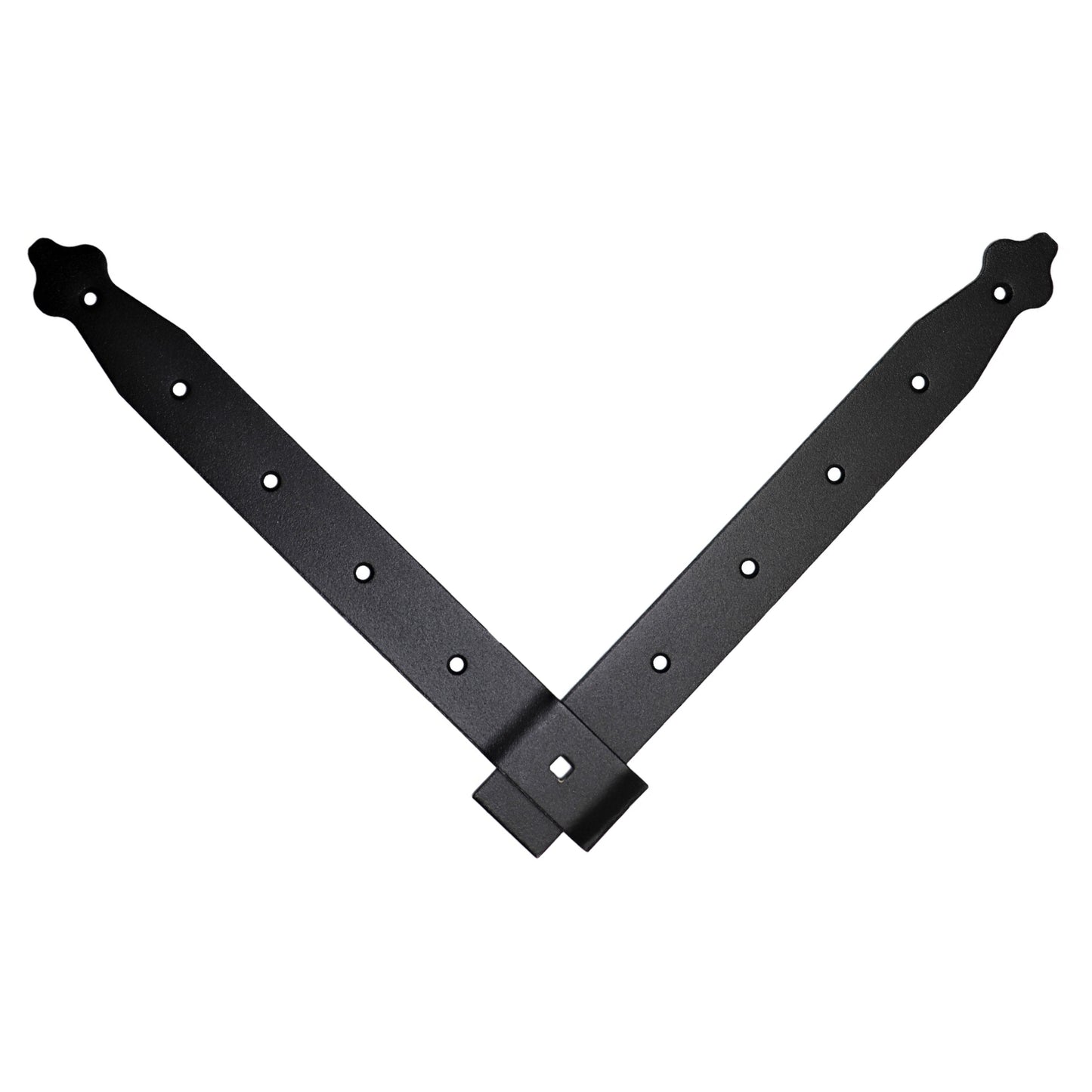 Pack of 1 x Flat Corner L Shape Plate, 300 x 300 mm Black Flat Right Angle Bracket, Decorative, Powder Coated Steel Repair Brace