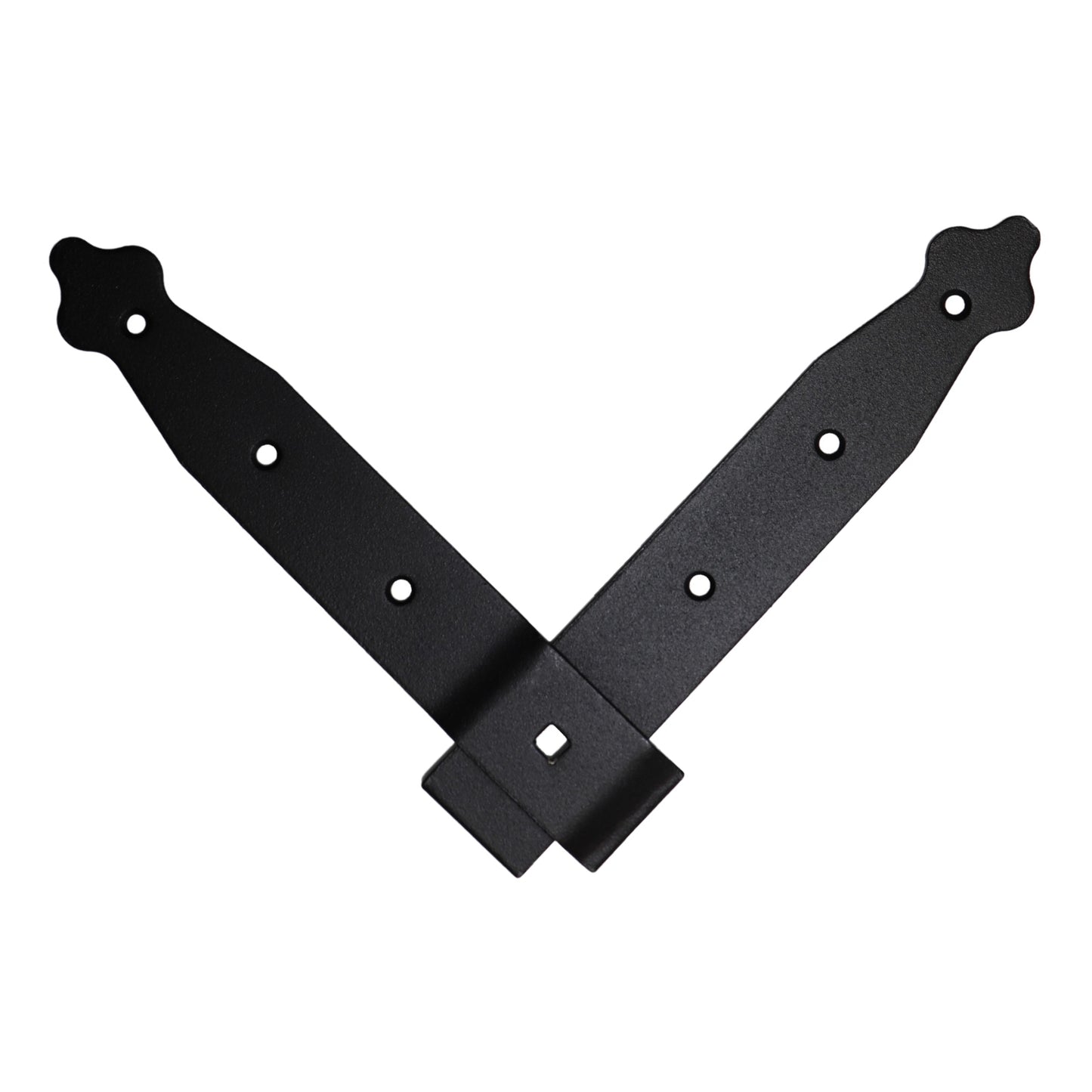 Pack of 2 x Flat Corner L Shape Plate, 200 x 200 mm Black Flat Right Angle Bracket, Decorative, Powder Coated Steel Repair Brace