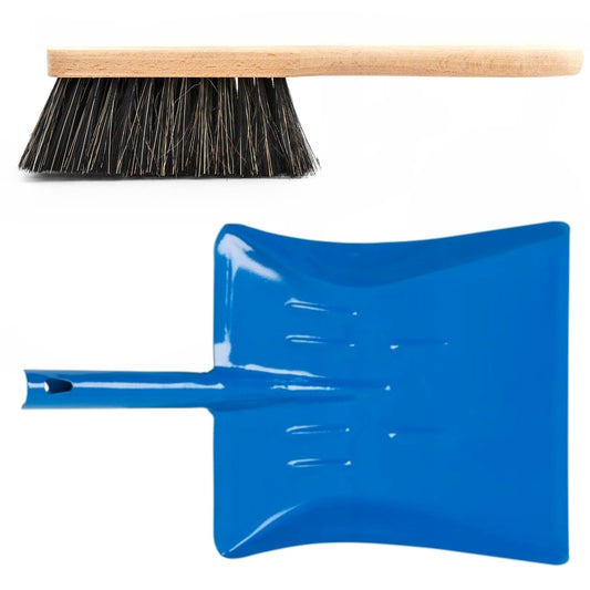 Universal Dustpan and Brush Set - Heavy Duty, Rust-Resistant, Multipurpose Cleaning Tools