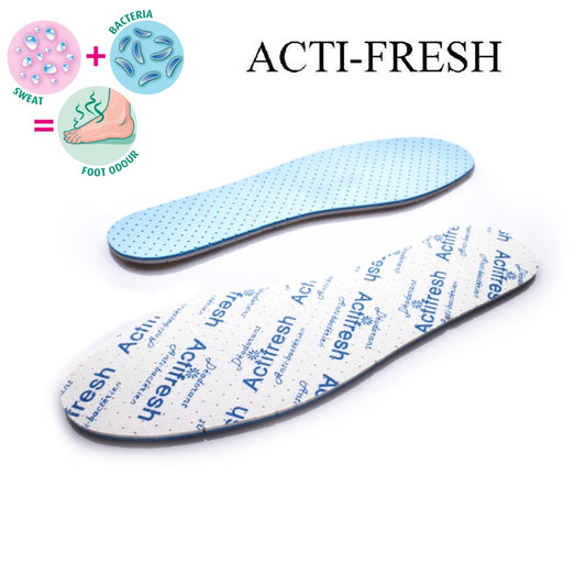 Anti Bacterial Shoe Insoles Anti Odour Active Fresh Soft Comfort Breathable Shoe Inserts (Size 6.5 UK / 40 EU)