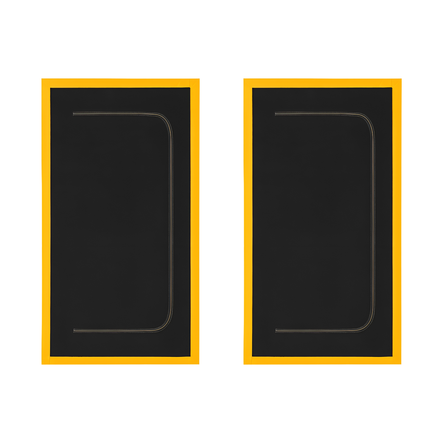 2 x Dust Door with Zip 110 x 220 cm - Dust-Barrier Doorway Curtain - Double-Sided Zip - Tape-Mount - Trim to Fit - Reusable Fabric