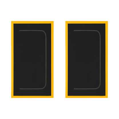 2 x Dust Door with Zip 110 x 220 cm - Dust-Barrier Doorway Curtain - Double-Sided Zip - Tape-Mount - Trim to Fit - Reusable Fabric