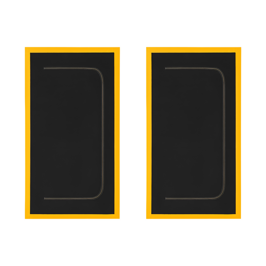 2 x Dust Door with Zip 110 x 220 cm - Dust-Barrier Doorway Curtain - Double-Sided Zip - Tape-Mount - Trim to Fit - Reusable Fabric