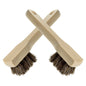 Set of 2 x Premium Shoe Polish Applicator Brushes - 100% Horsehair Bristles for Leather Boots, Shoes & Bags, Perfect for Shoe Care