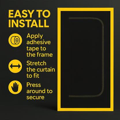 2 x Dust Door with Zip 110 x 220 cm - Dust-Barrier Doorway Curtain - Double-Sided Zip - Tape-Mount - Trim to Fit - Reusable Fabric