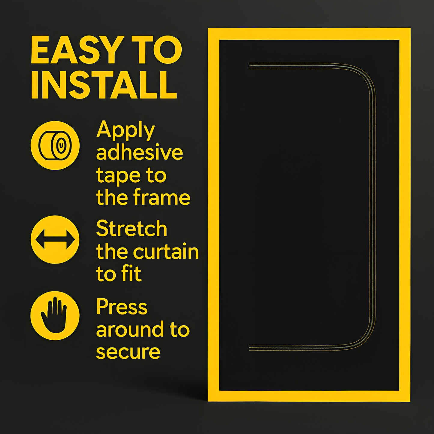 Dust Door with Zip 110 x 220 cm - Dust-Barrier Doorway Curtain - Double-Sided Zip - Tape-Mount - Trim to Fit - Reusable Fabric