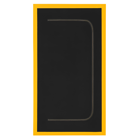 Dust Door with Zip 110 x 220 cm - Dust-Barrier Doorway Curtain - Double-Sided Zip - Tape-Mount - Trim to Fit - Reusable Fabric