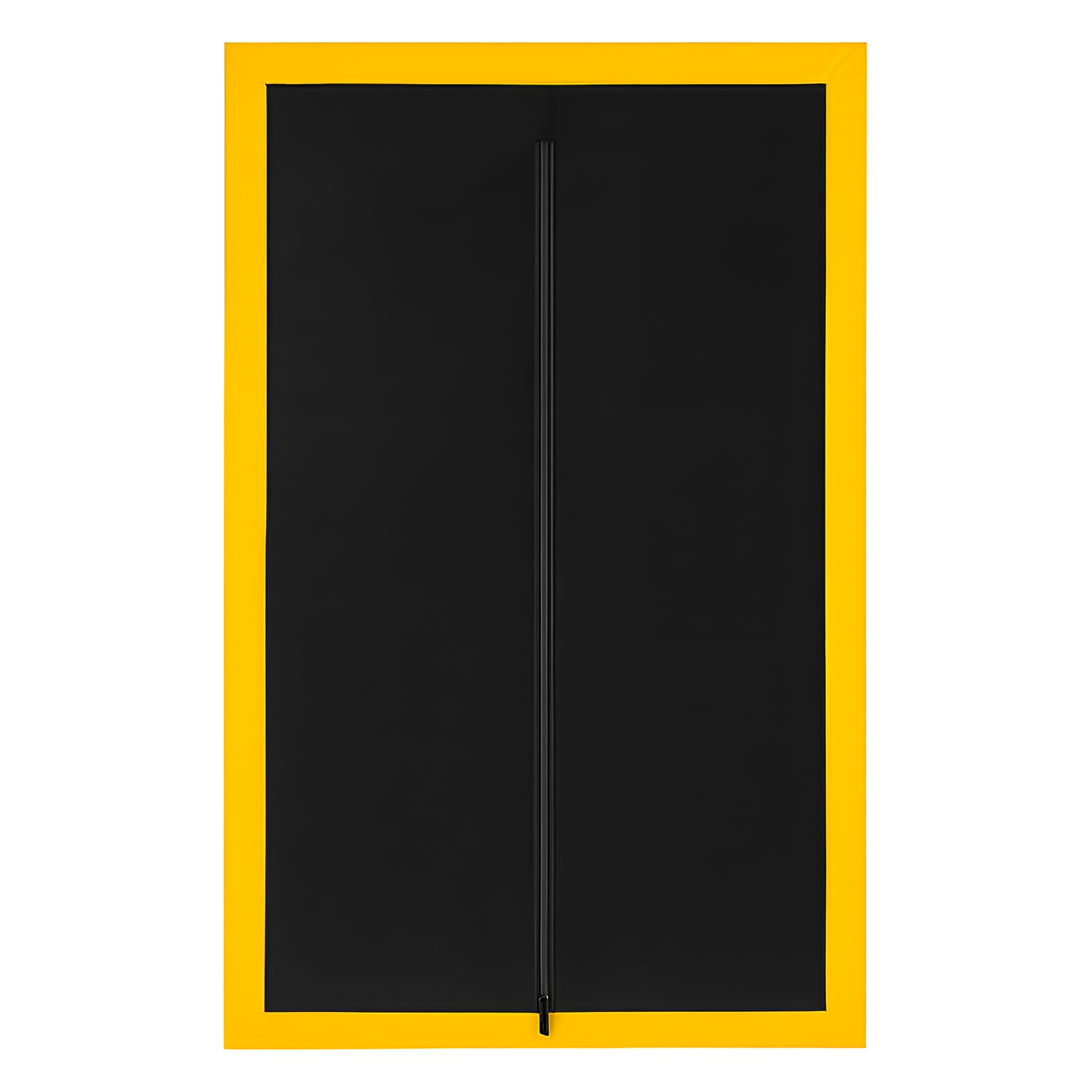 Dust Door with Zip 110 x 220 cm - Dust-Barrier Doorway Curtain - Double-Sided Zip - Tape-Mount - Trim to Fit - Reusable Fabric