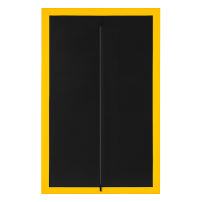 Dust Door with Zip 110 x 220 cm - Dust-Barrier Doorway Curtain - Double-Sided Zip - Tape-Mount - Trim to Fit - Reusable Fabric