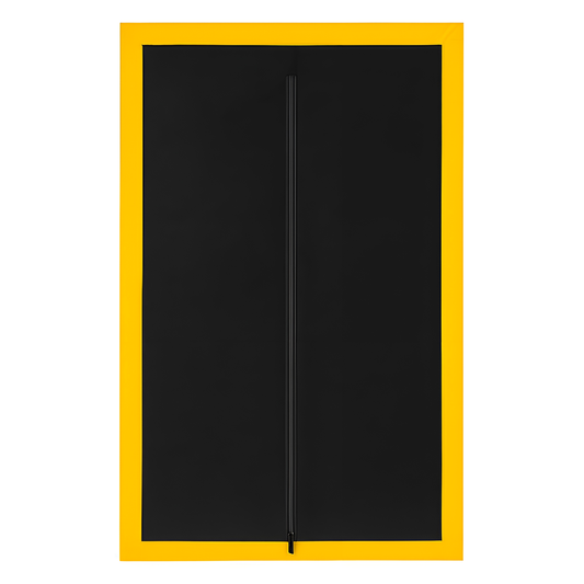 Dust Door with Zip 110 x 220 cm - Dust-Barrier Doorway Curtain - Double-Sided Zip - Tape-Mount - Trim to Fit - Reusable Fabric