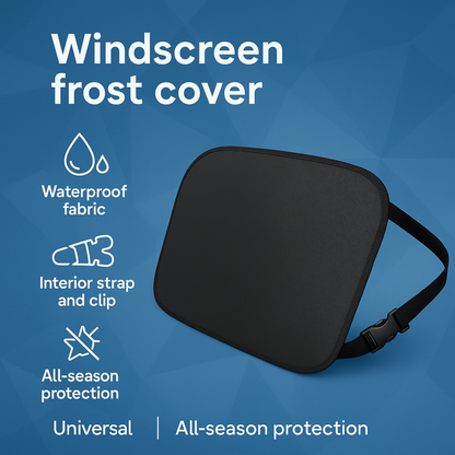 Car Windscreen Frost Cover 157 x 88 cm - Waterproof Winter Screen Guard Protector - Stops Ice & Snow, UV Sun Shade - Universal Fit