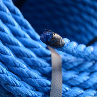 1 m / 3.2 ft x 10 mm Blue Polypropylene Rope - Strong Weatherproof Cord for Marine, Garden, Camping, DIY, Barrier, Mooring Use