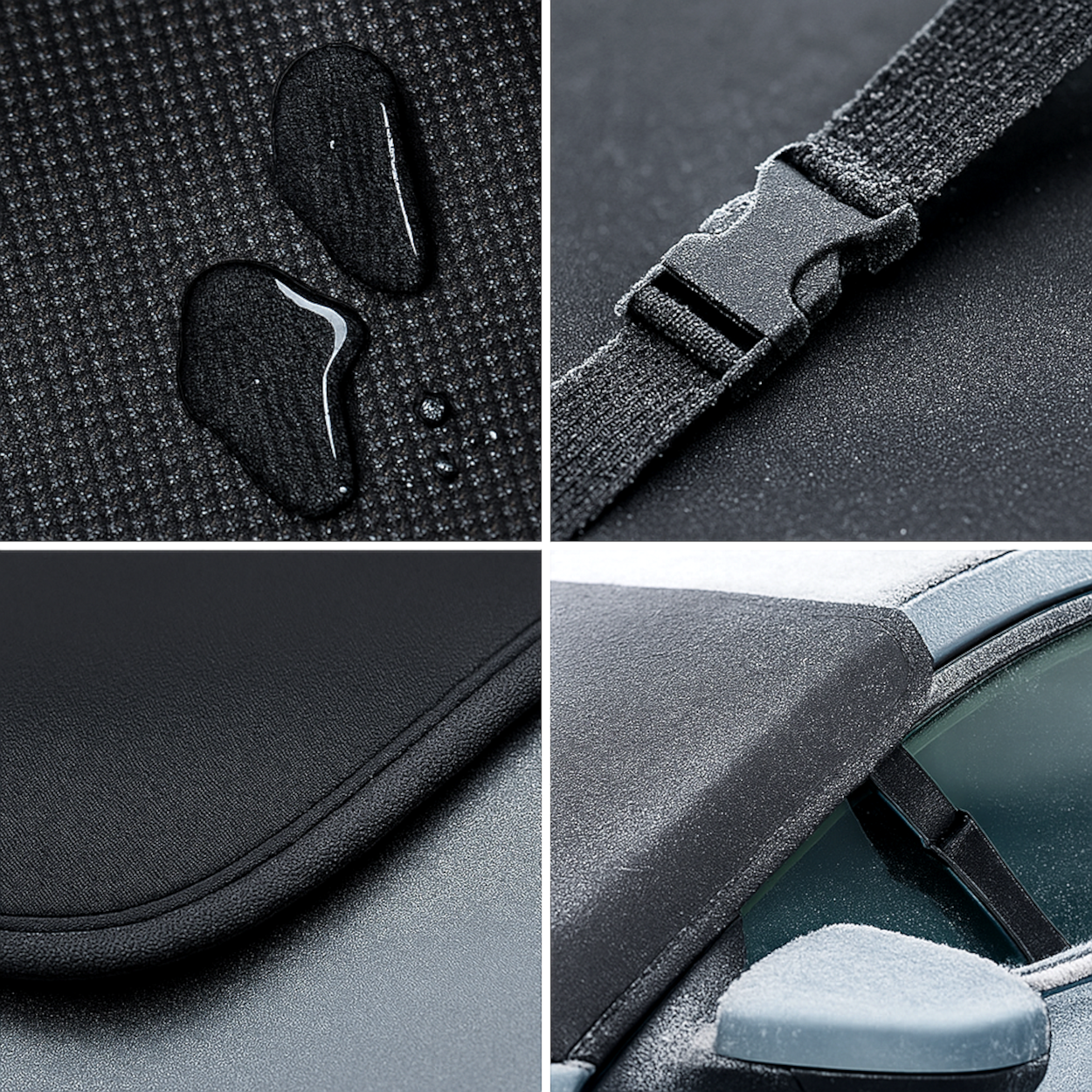 Car Windscreen Frost Cover 157 x 88 cm - Waterproof Winter Screen Guard Protector - Stops Ice & Snow, UV Sun Shade - Universal Fit
