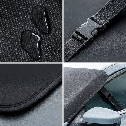 Car Windscreen Frost Cover 157 x 88 cm - Waterproof Winter Screen Guard Protector - Stops Ice & Snow, UV Sun Shade - Universal Fit