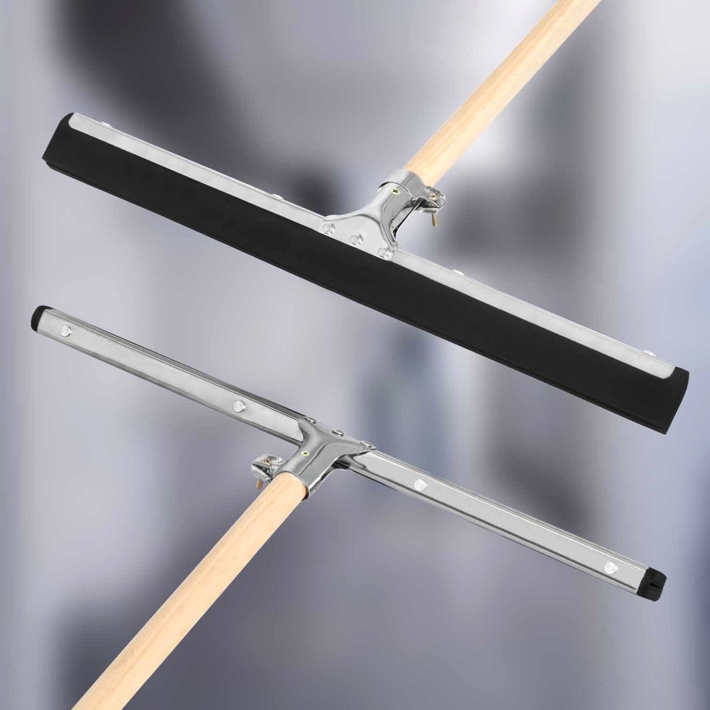 24 Inch Floor Squeegee Head Blade Wet Floor Wiper Rubber Squeegee Indoor Outdoor Floor Cleaner