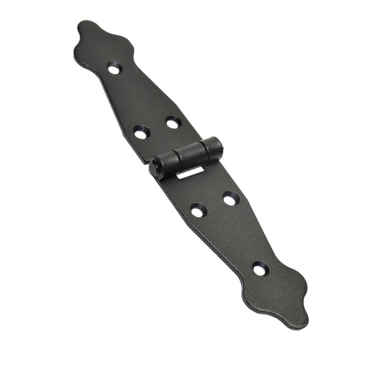1 Pc x 100+100 mm Backflap Hinge Black, Steel Back Flap Hinges, Weather Resistant, Rust Proof Powder Coating, Strap Hinges