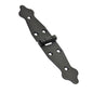 1 Pc x 100+100 mm Backflap Hinge Black, Steel Back Flap Hinges, Weather Resistant, Rust Proof Powder Coating, Strap Hinges