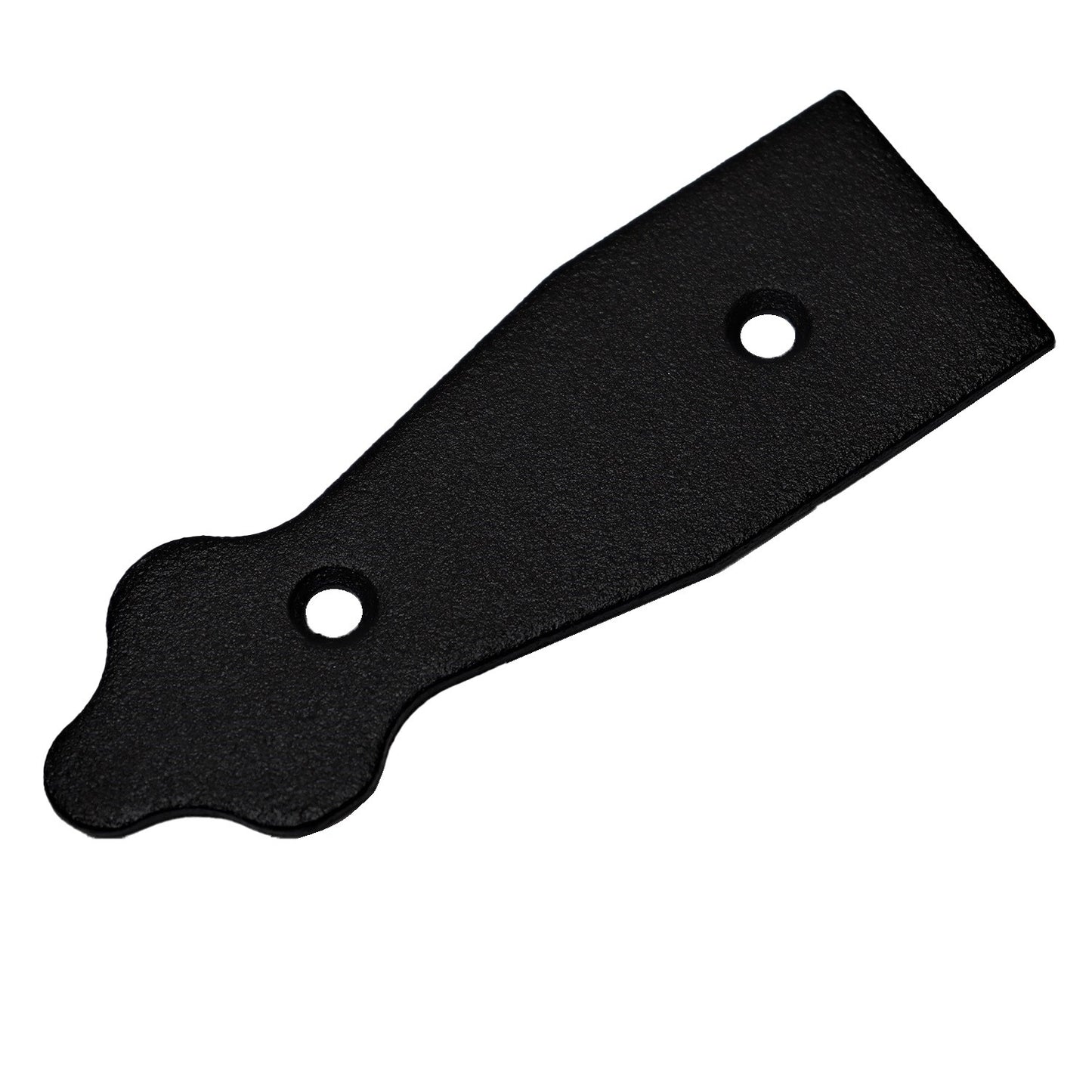 Pack of 1 x 100 mm Dummy Hinge Head, Black Steel, Vintage False Strap Hinge, Weather Resistant, Rust Proof Powder Coating