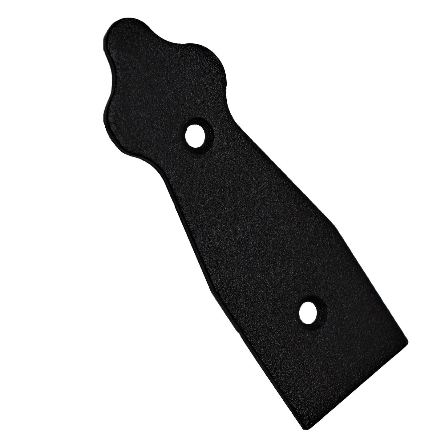 Pack of 1 x 100 mm Dummy Hinge Head, Black Steel, Vintage False Strap Hinge, Weather Resistant, Rust Proof Powder Coating