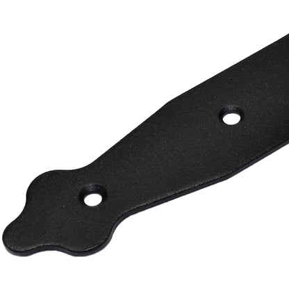 Pack of 1 x Black Corner Bracket - 150 x 150 mm Steel Right Angle Braces L Shaped Retro Decorative Metal Bracket 90 Degree Corner