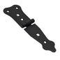 Pack of 1 x 100 mm Narrow T-Hinge Black, Vintage Steel Tee Hinges, Weather Resistant, Rust Proof Powder Coating, T Strap Hinges