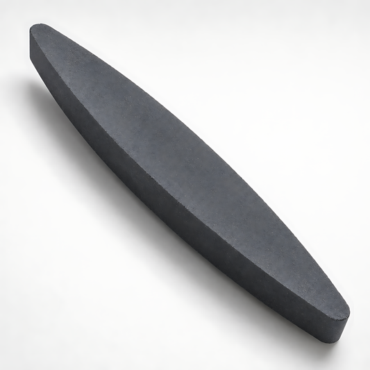 Double-Sided Sharpening Stone 230 mm / 9" - Oval Whetstone for Knives, Scythes, Chisels, Blades, Scissors, Tools - Fine Grit