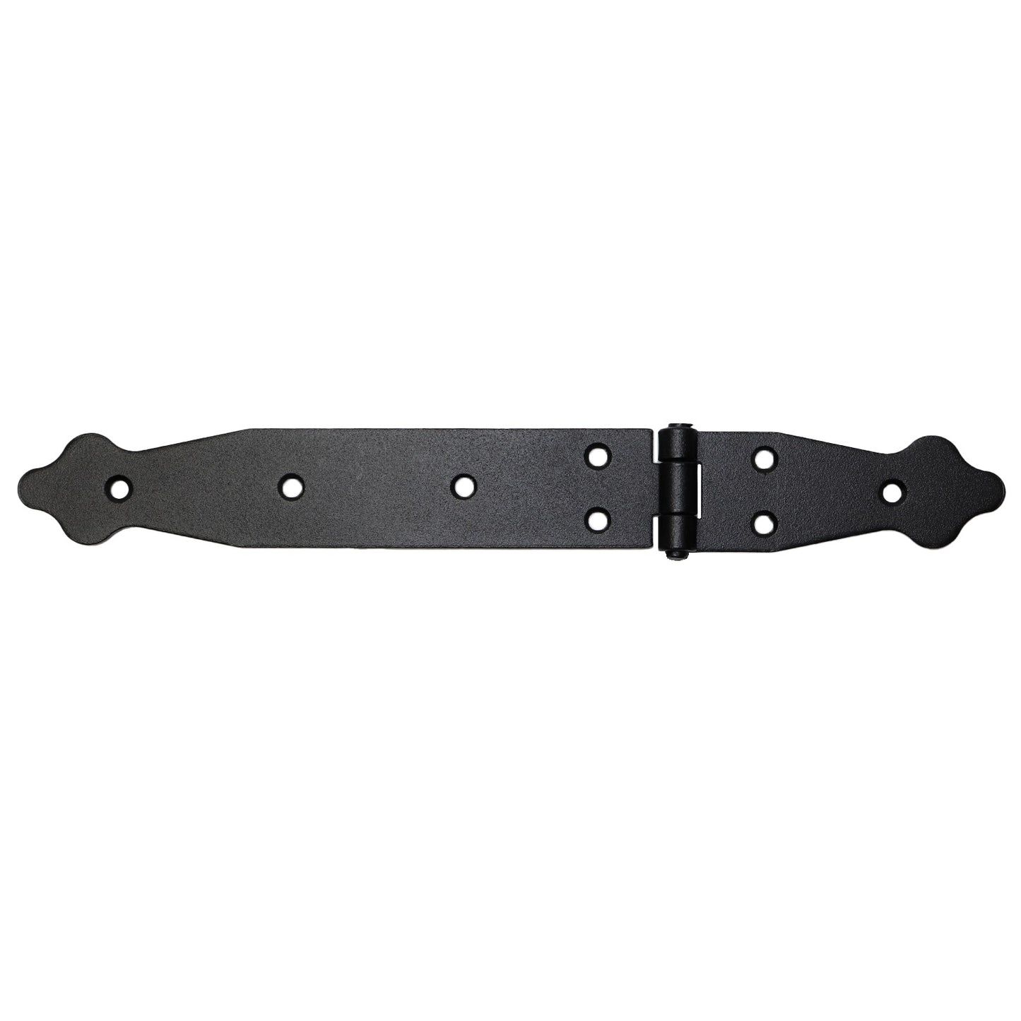 1 Pc x 100+200 mm Backflap Hinge Black, Steel Back Flap Hinges, Weather Resistant, Rust Proof Powder Coating, Strap Hinges