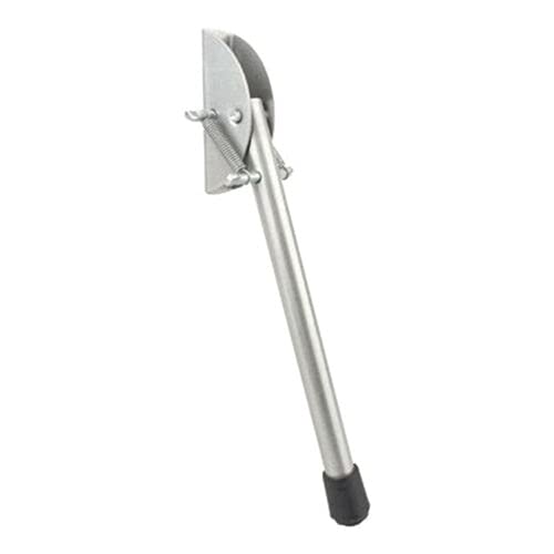 20 cm / 8 in Silver Kick Down Door Stop - Keep The Door Stay Open for Gate, Home, Office - Metal Door Stopper with Rubber Bumper