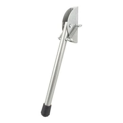 20 cm / 8 in Silver Kick Down Door Stop - Keep The Door Stay Open for Gate, Home, Office - Metal Door Stopper with Rubber Bumper