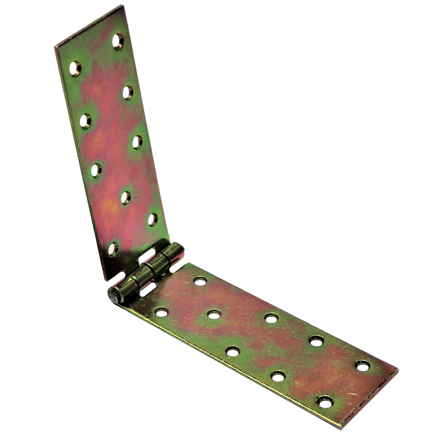 Pack of 1 x 250 mm Backflap Hinge Galvanised, Steel Back Flap Hinges, Weather Resistant, Rust Corrosion Proof, Strap Hinges