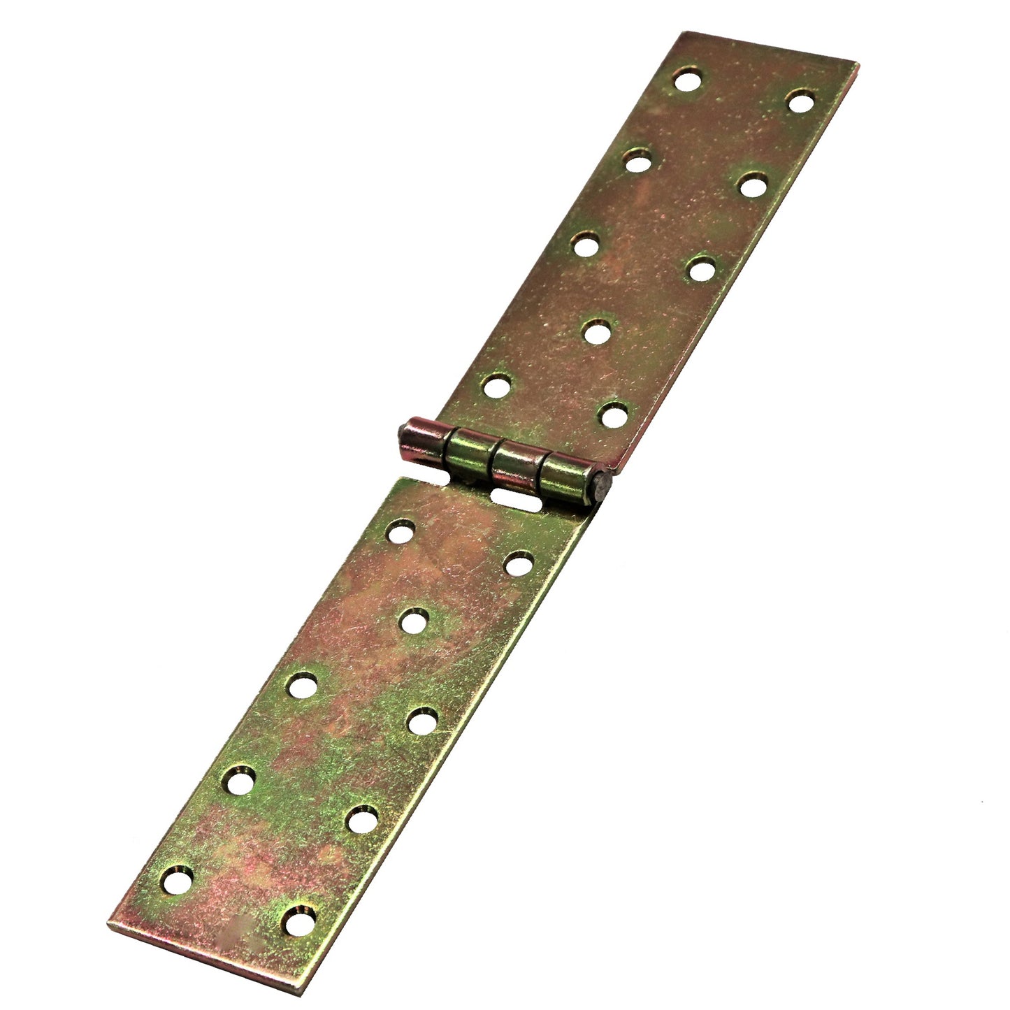 Pack of 1 x 250 mm Backflap Hinge Galvanised, Steel Back Flap Hinges, Weather Resistant, Rust Corrosion Proof, Strap Hinges