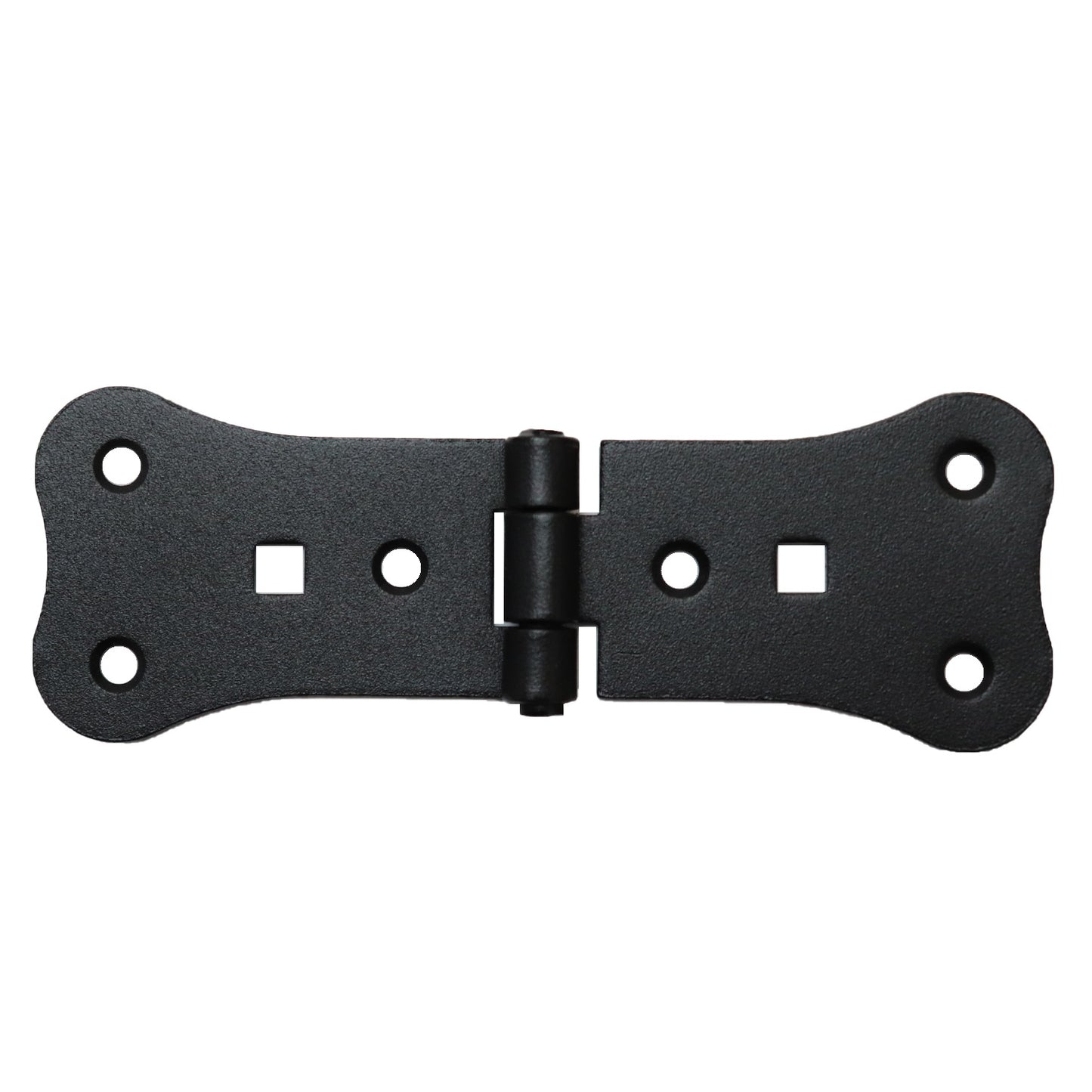 1 Pc x 70+70 mm Backflap Hinge Black, Retro Steel Back Flap Hinges, Weather Resistant, Rust Proof Powder Coating, Strap Hinges