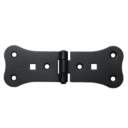 1 Pc x 70+70 mm Backflap Hinge Black, Retro Steel Back Flap Hinges, Weather Resistant, Rust Proof Powder Coating, Strap Hinges