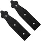 Pack of 2 x 150 mm Dummy Hinge Heads, Black Steel, Vintage False Strap Hinges, Weather Resistant, Rust Proof Powder Coating