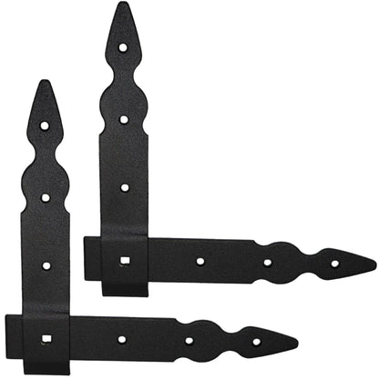 Pack of 2 x Flat Corner L Shape Plate, 200 x 200 mm Black Flat Right Angle Bracket, Powder Coated Steel Repair Brace Support