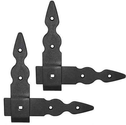Pack of 2 x Flat Corner L Shape Plate, 150 x 150 mm Black Flat Right Angle Bracket, Powder Coated Steel Repair Brace Support
