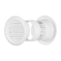 White Mini Circle Air Vent Grille Door Round Ventilation Cover