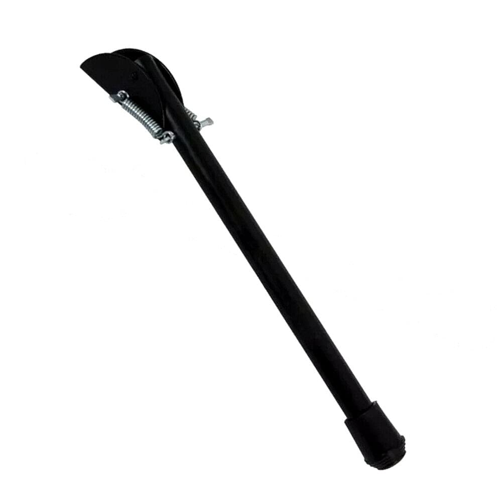 20 cm / 8 in Black Kick Down Door Stop - Keep The Door Stay Open for Gate, Home, Office - Metal Door Stopper with Rubber Bumper