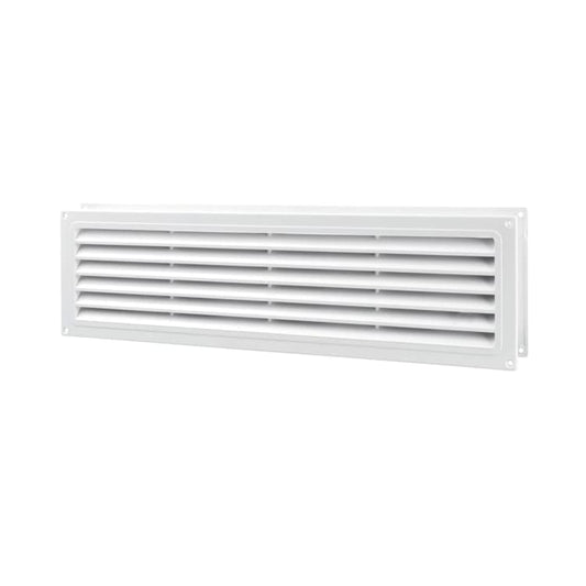 Door Air Vent Grille 460 x 135 mm / 18.1 x 5.3 in Double-Sided Ventilation Cover ABS Plastic (White)