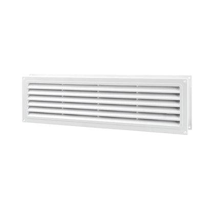 Door Air Vent Grille 460 x 135 mm / 18.1 x 5.3 in Double-Sided Ventilation Cover ABS Plastic (White)