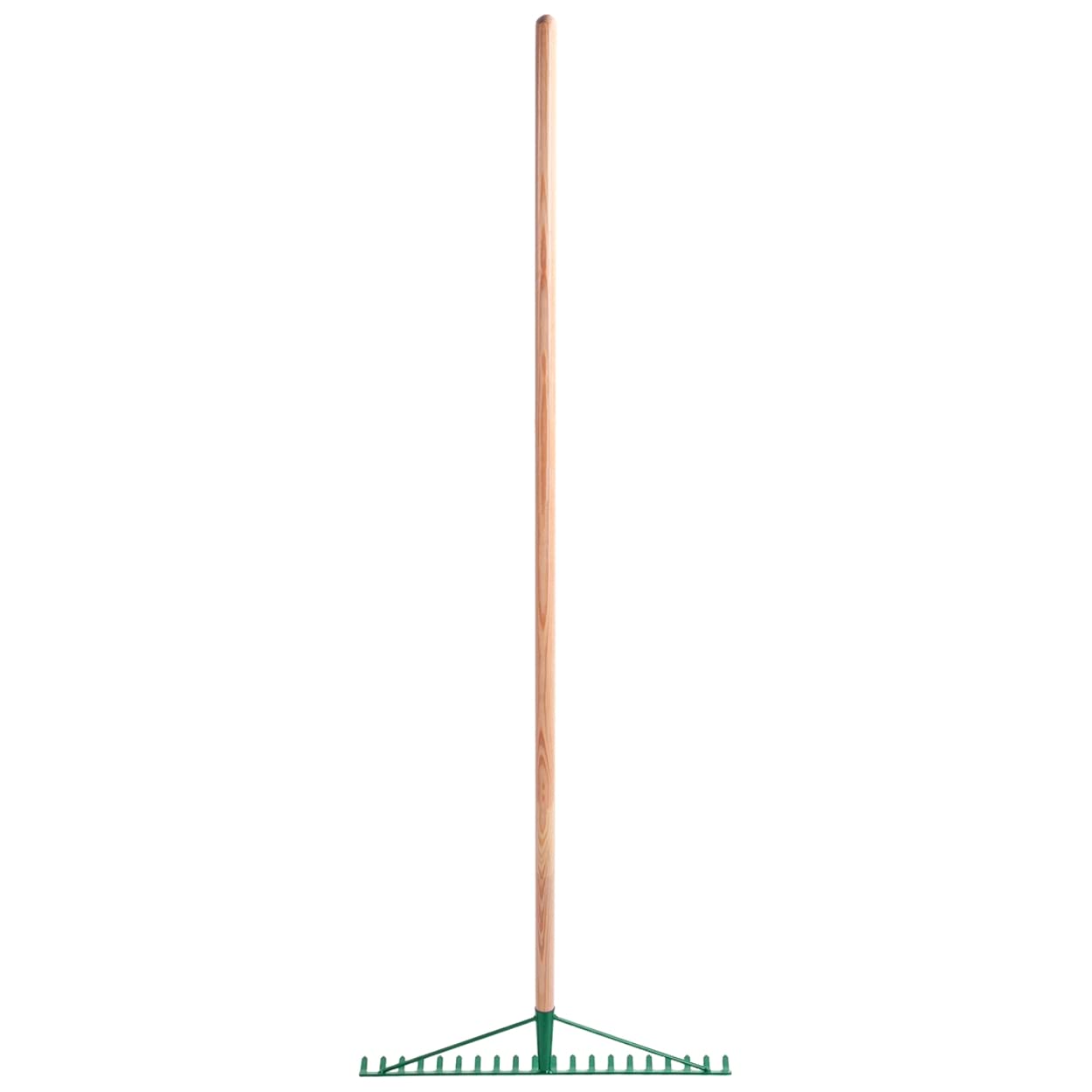 Garden Rake, Steel Hardened Heavy-Duty Rake with Handle for Hay, Leaves, Lawn, Ideal Gardening Tool (14 Tines - 37 cm / 14.5 in)