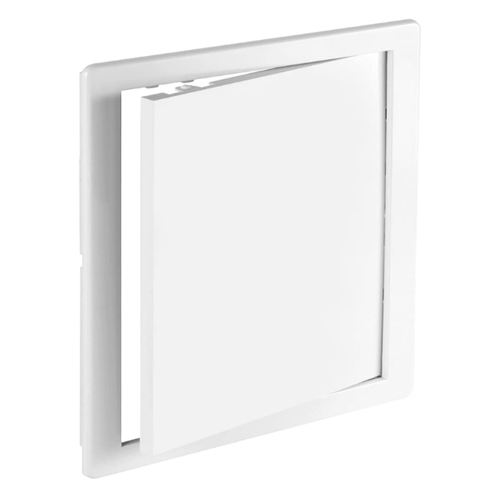 White Access Panel, 100 mm x 100 mm Revision Door, Gas Water Electricity Service Inspection Hatch Cover, Tough and Durable ABS