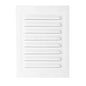 100 mm x 140 mm White Metal Air Vent Grille with Fly Screen Ventilation Duct Cover with Flange