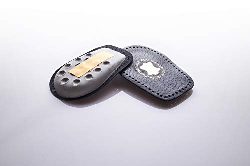Black Leather Heel Support for Short Leg Length Discrepancies Achilles Tendonitis Hip Replacement Pain Orthotic Lift Pad (7-10)
