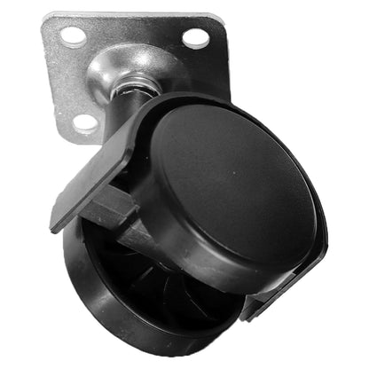 Pack of 1 x PVC Swivel Furniture Castor Wheel - 40 mm Universal Caster Wheel - Non-Marking, Silent